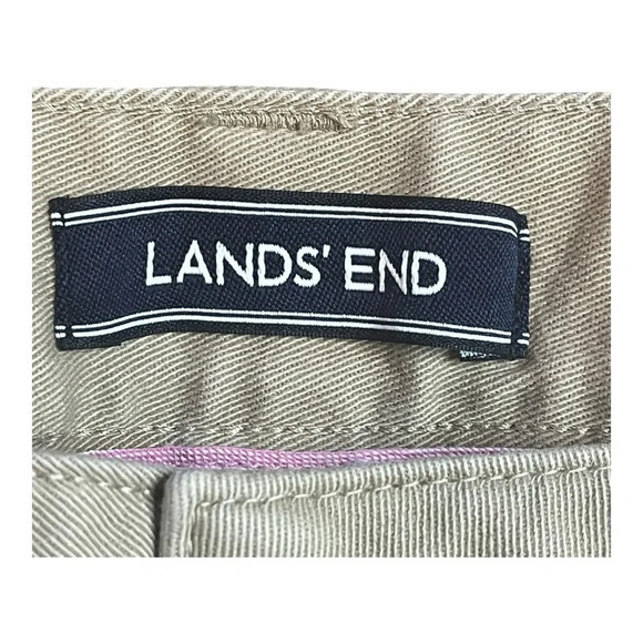Lands' End Khaki Tan Ankle Pants Pockets Women Plus Size 14 - Picture 6 of 9